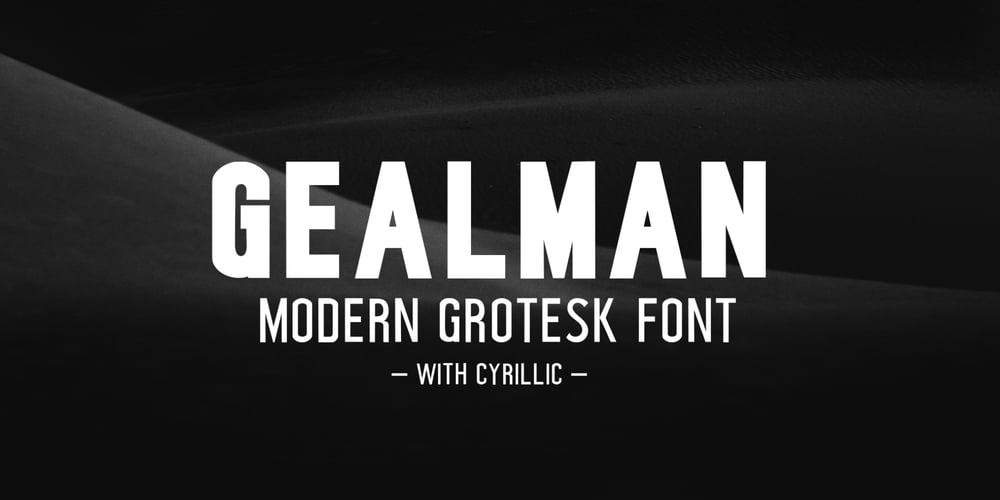 Gealman font