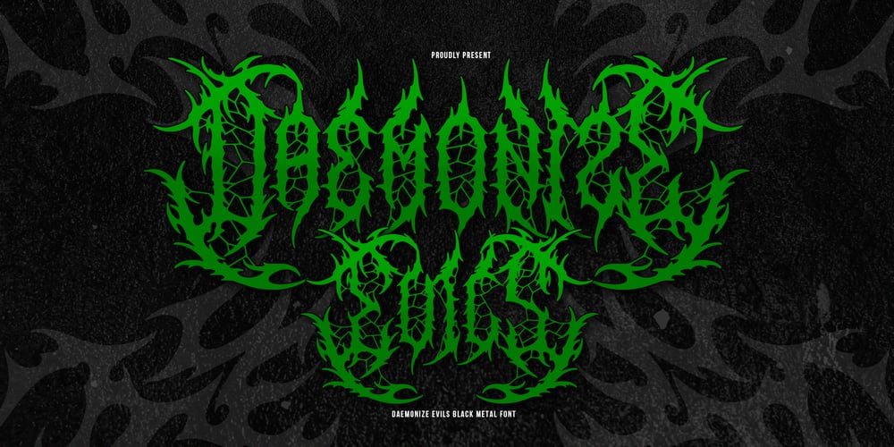 Daemonize Evils font