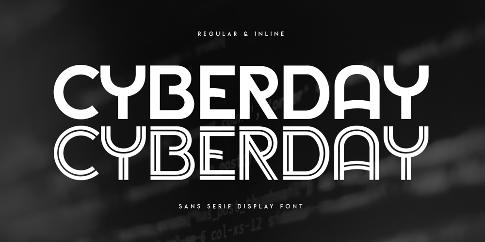 Cyberday font