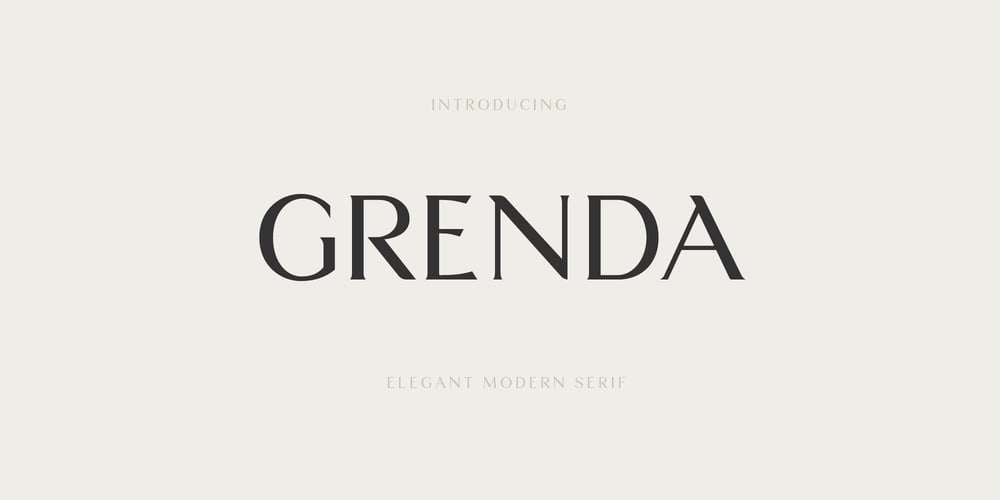 Grenda font