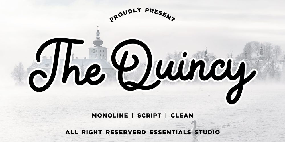 The Quincy font