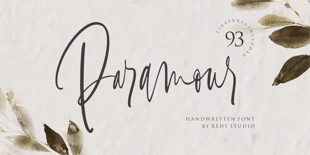 Paramour font