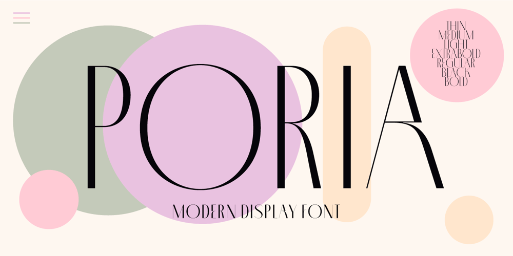 Poria font