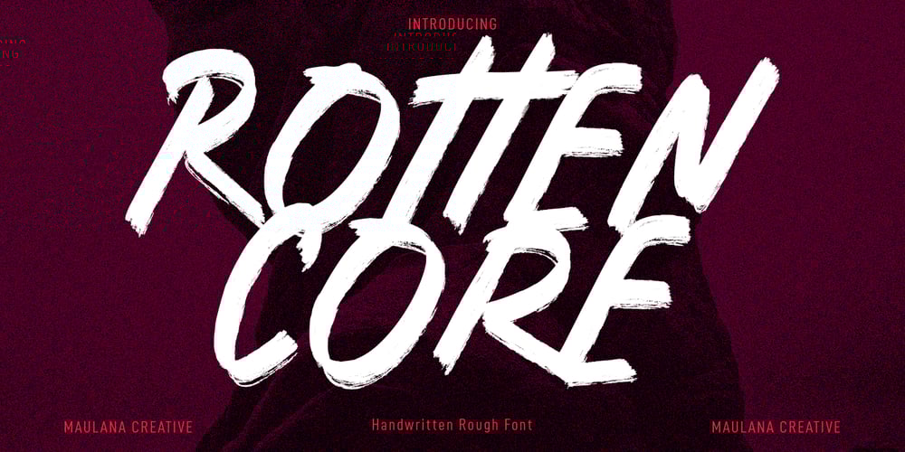 Rotten Core font