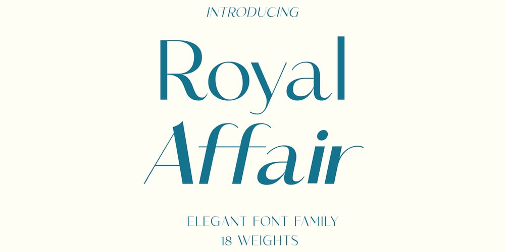 Royal Affair font