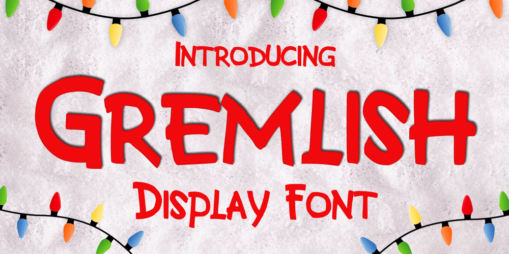 Gremlish font