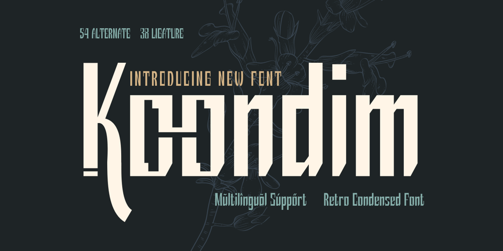 Koondim font