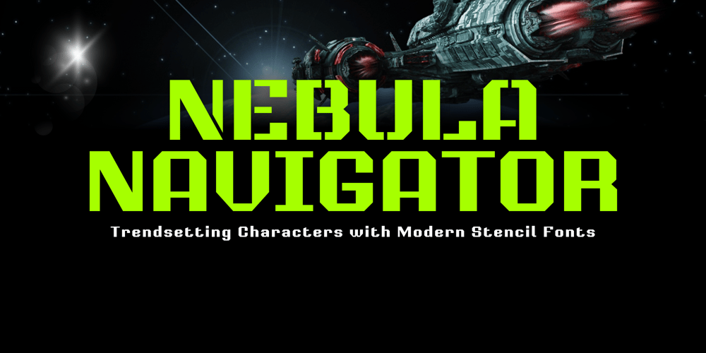 Nebula Navigator font
