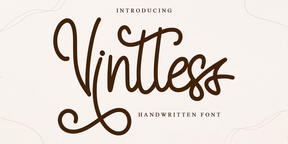 Vintless font