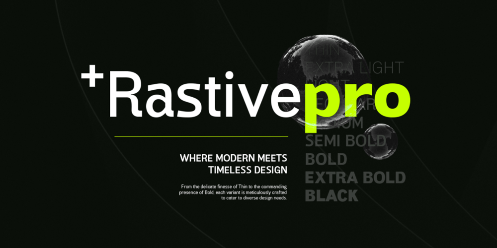 Rastive font