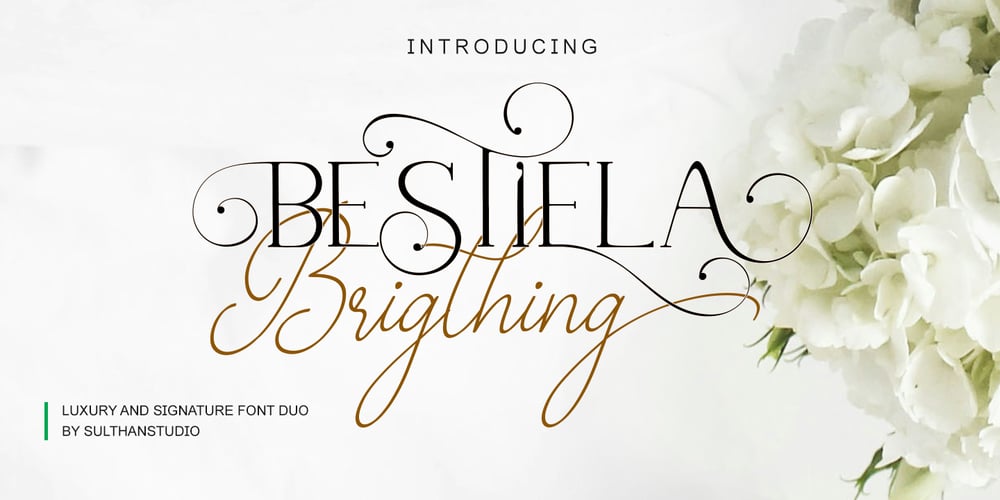 Bestiela brigthing font