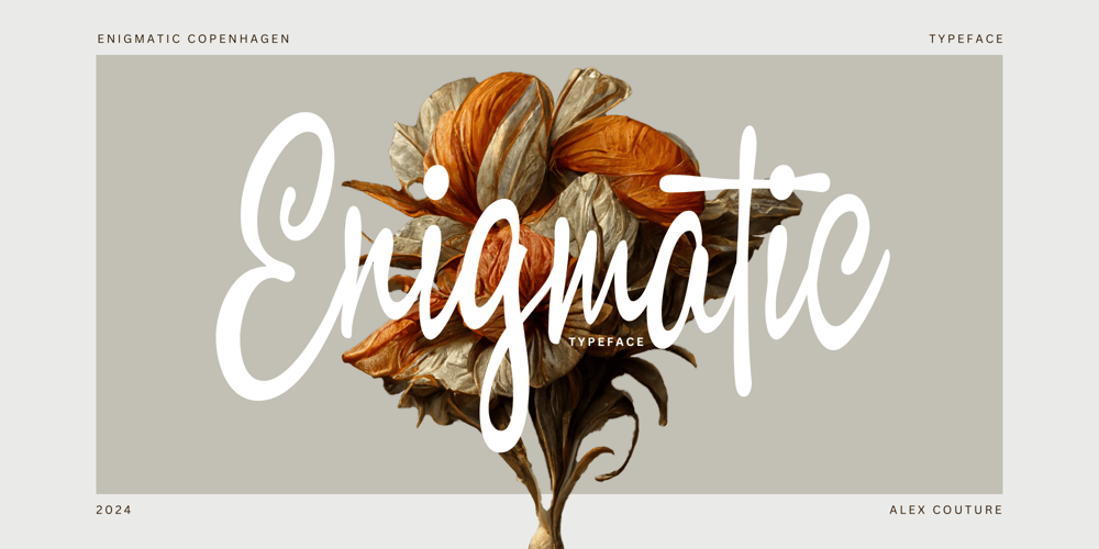 Enigmatic Copenhagen font