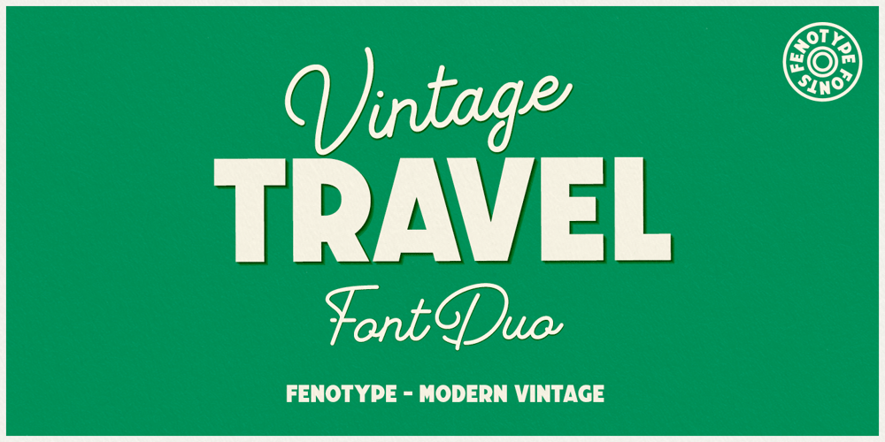 Vintage Travel font