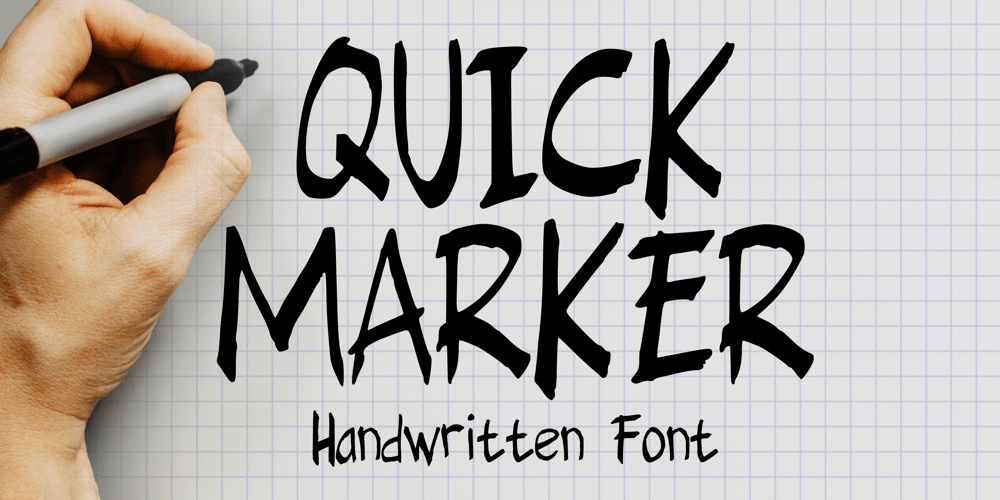 Quick Marker font