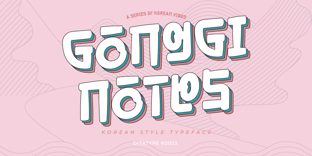 Gonggi Notes font