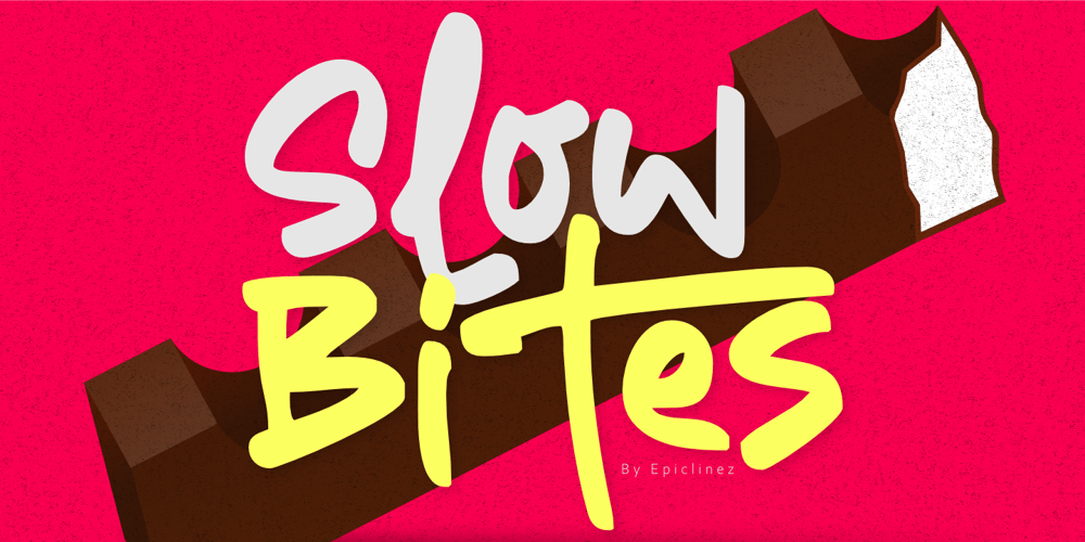 Slow Bites font