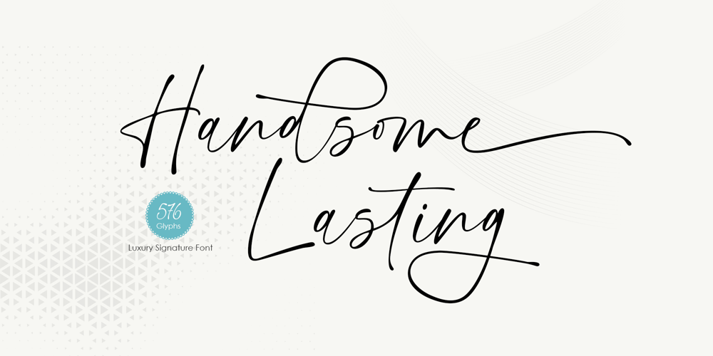 Handsome Lasting font