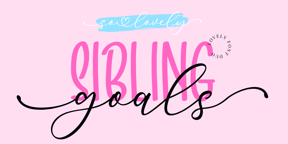 Sibling Goals font