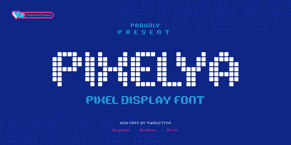 Pixelya font