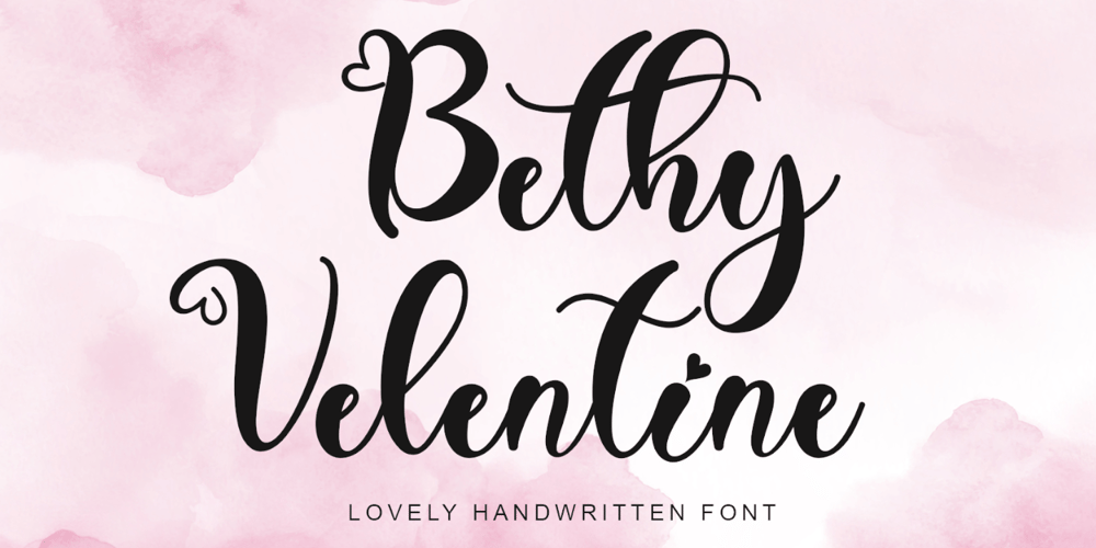 Bethy Valentine font