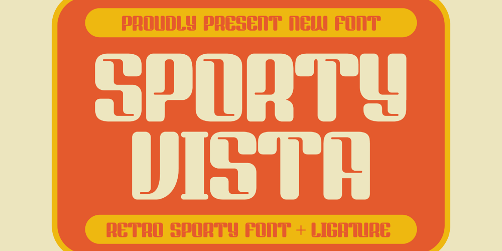 Sporty Vista font
