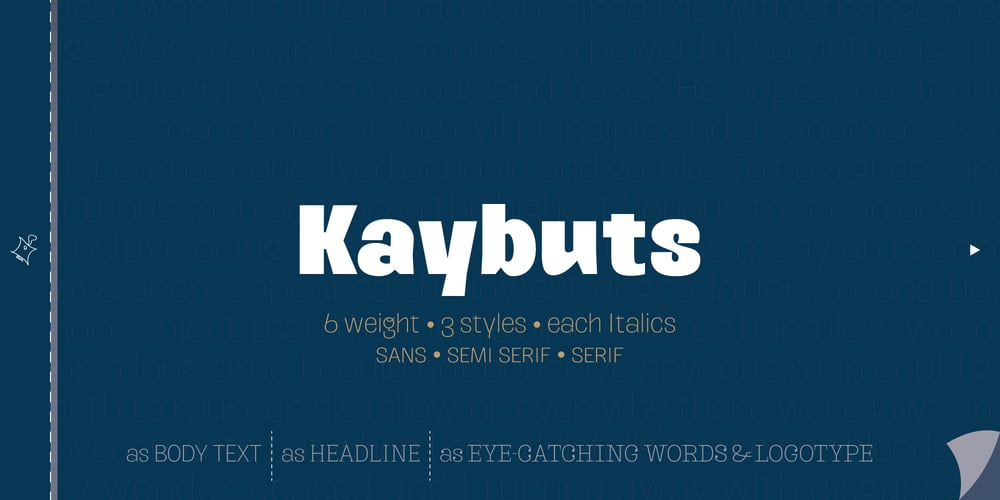 Kaybuts font