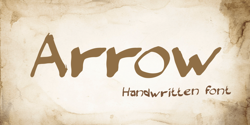 Arrow font