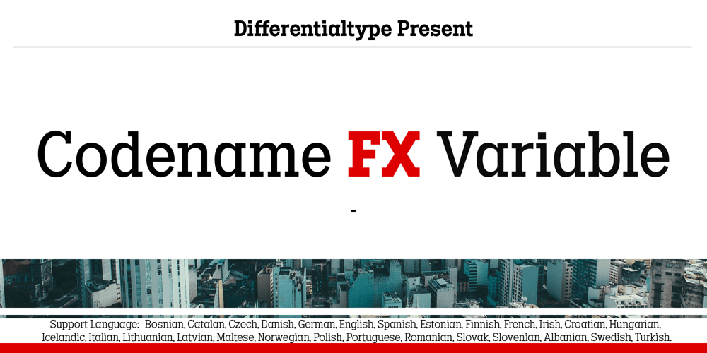 Codename FX Variable font