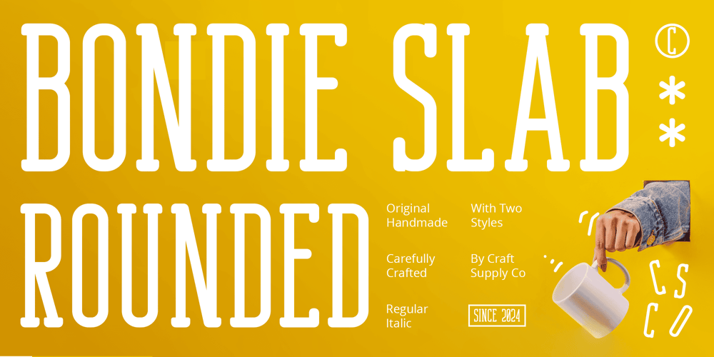 Bondie Slab Rounded font