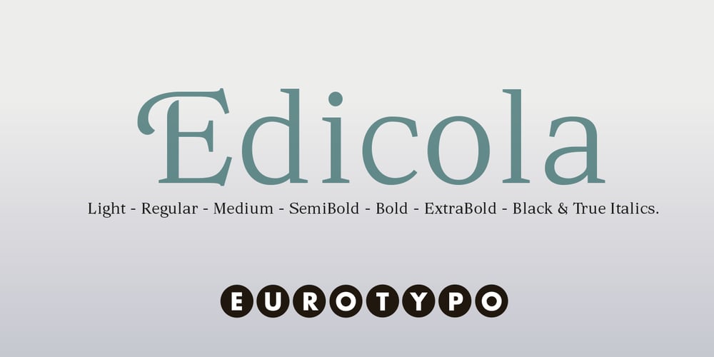 Edicola font