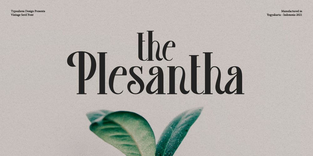 Plesantha font