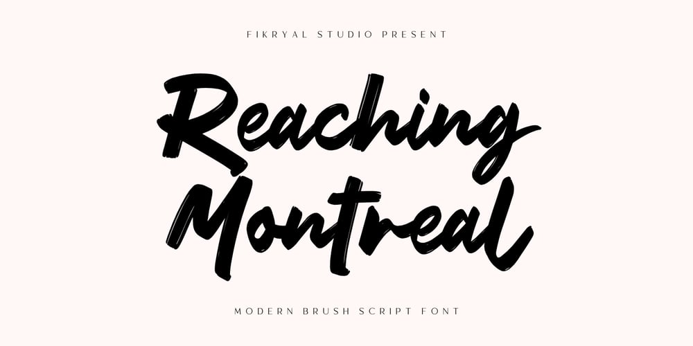 Reaching Montreal font