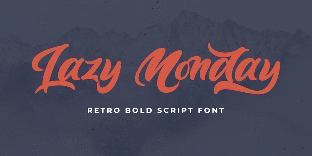 Lazy Monday font