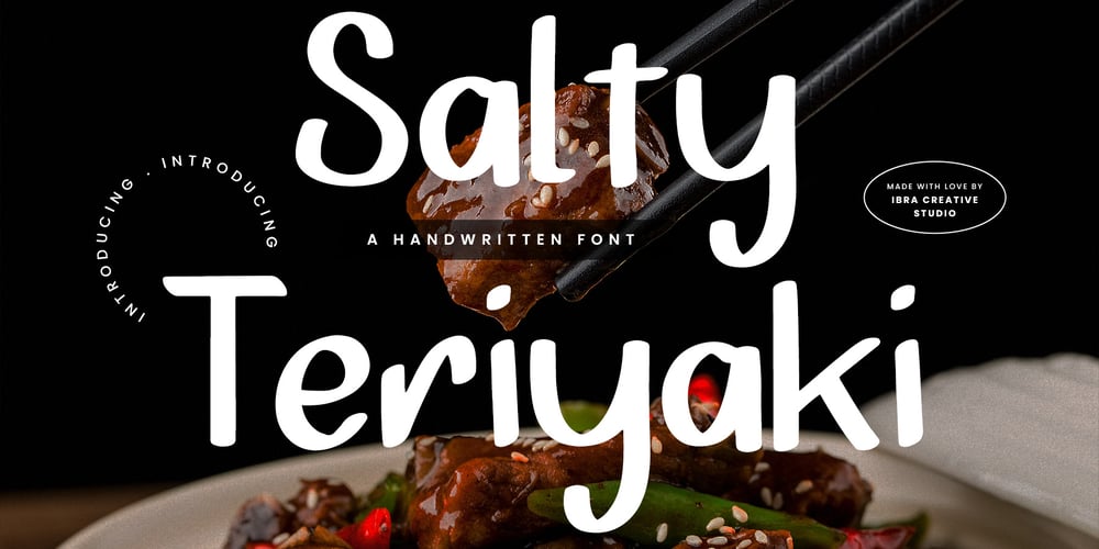 Salty Teriyaki font
