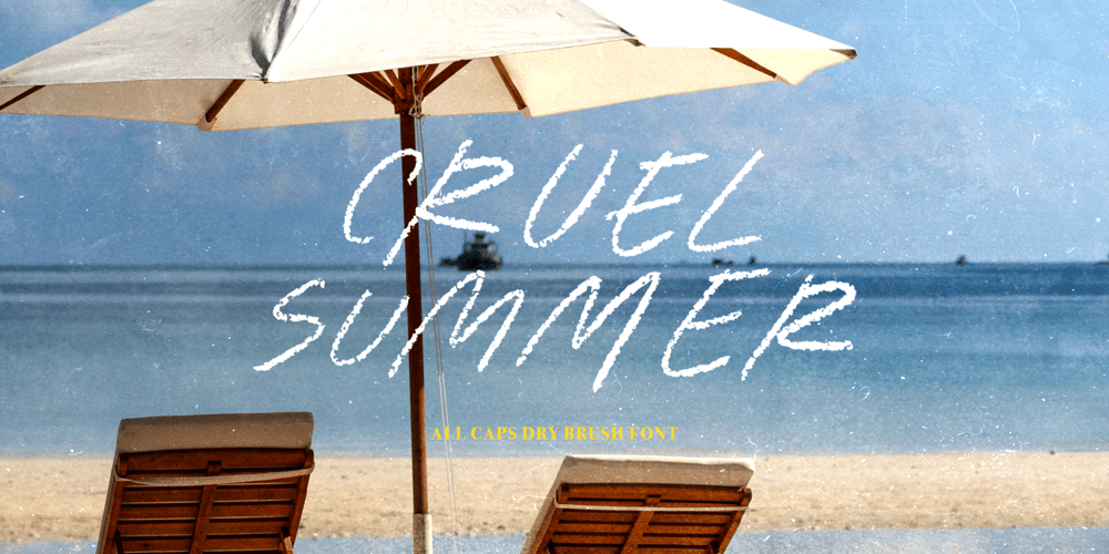 Cruel Summer font