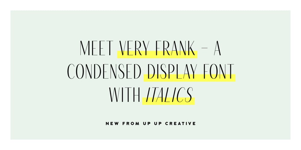 Very Frank font