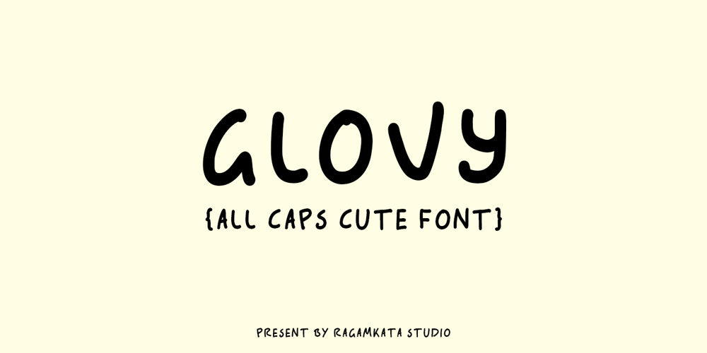 Glovy font