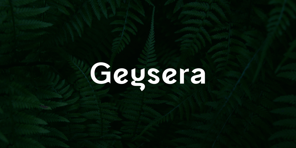 Geysera font