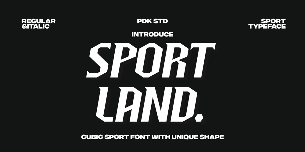 Sportland font