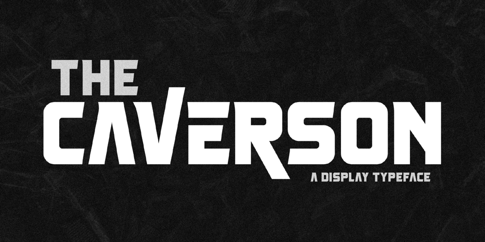 Caverson font