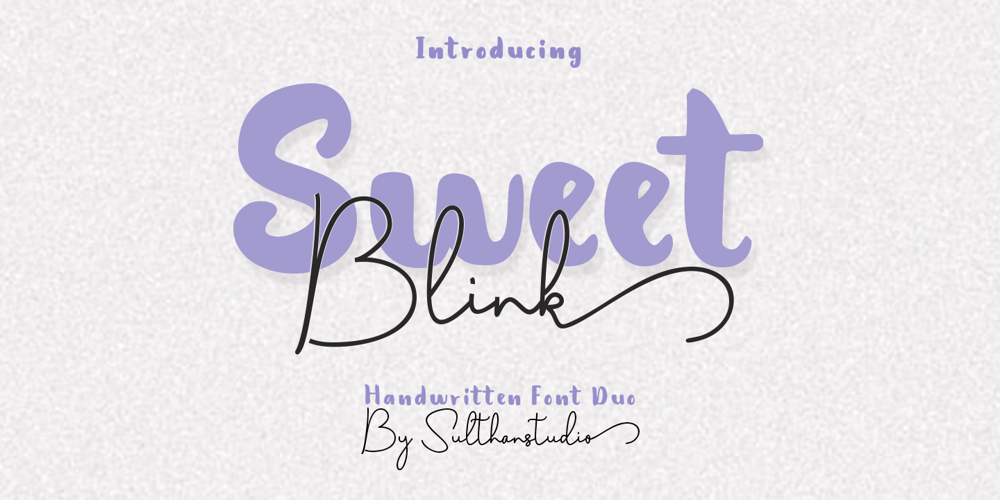 Sweet blink play font