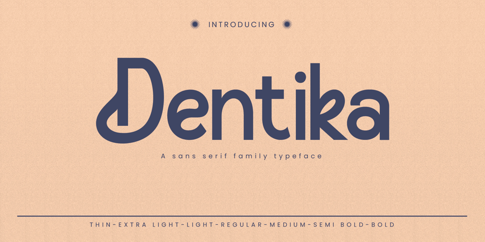 Dentika font