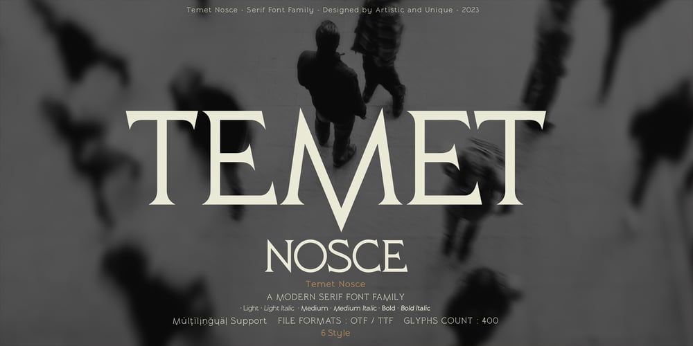 Temet Nosce font