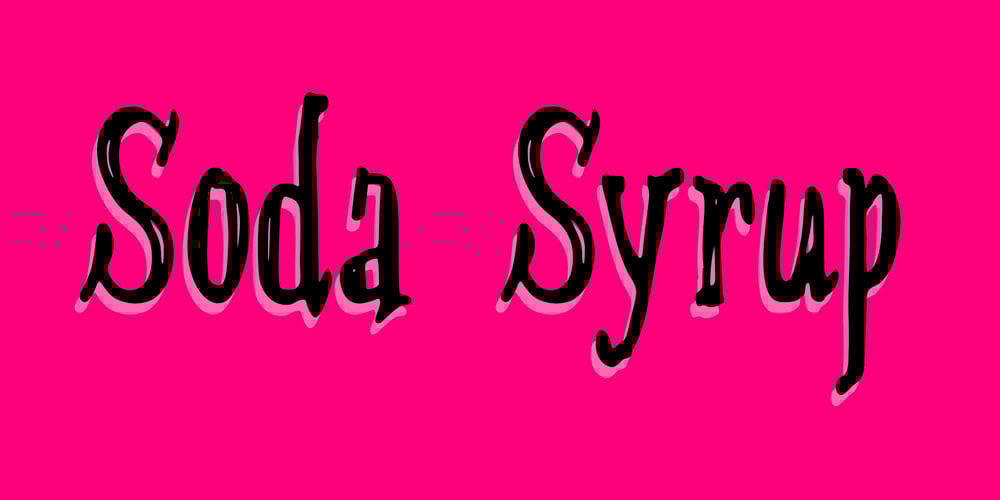 Soda Syrup font