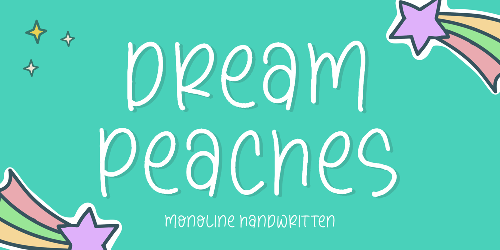 Dream Peaches font