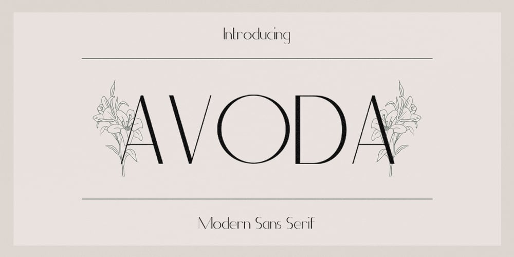 Avoda font