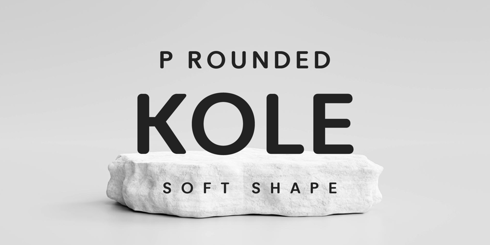 Kole P Rounded font