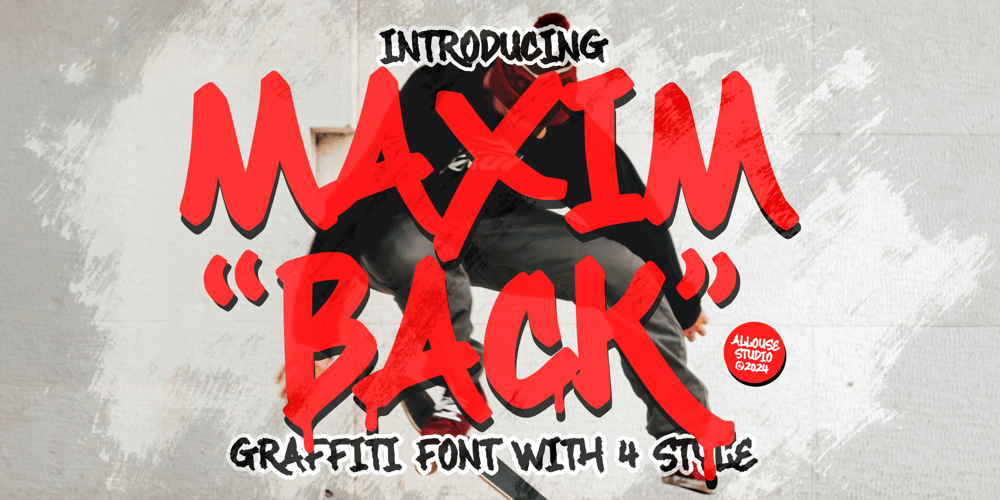 Maximback Regular font