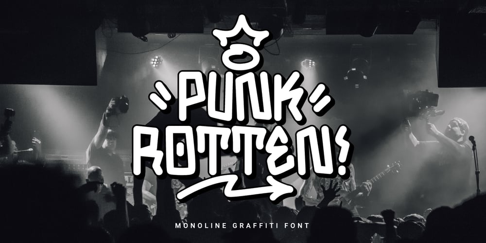Punk Rotten font