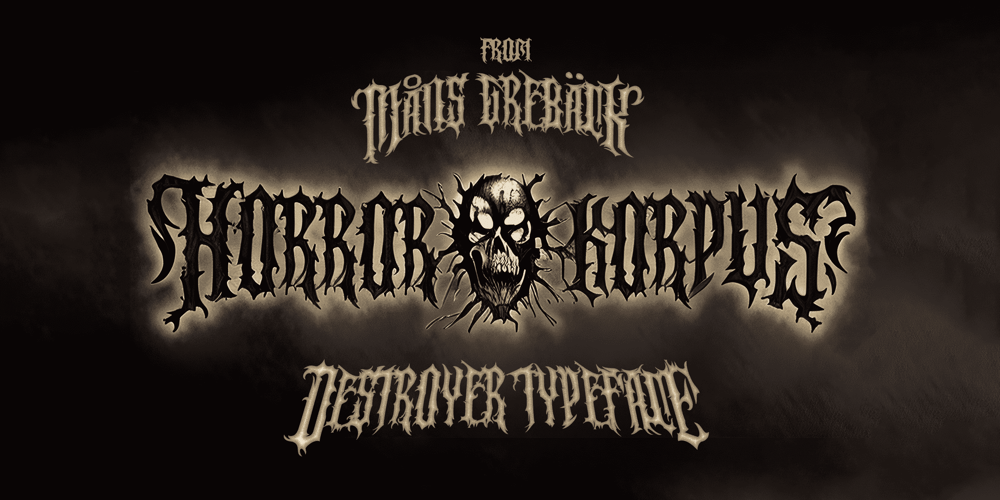 Horror Korpus font